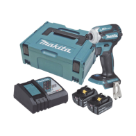 MAKITA, DTD-171-RTJ, Atornillador de Impacto 18 Vcc, 3,800 RPM, 180N.m. Incluye: estuche MAKPAC, Cargador y 2 Bat. 5Ah