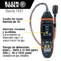 KLEIN TOOLS, ET-120, Detector de Fugas de Gas Combustible.