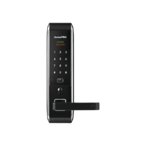 Syscom, PRO-LOCK-MIL, Cerradura inteligente para puertas con doble cerrojo/teclado Touch Screen, Apertura con tarjeta Mifare /Co
