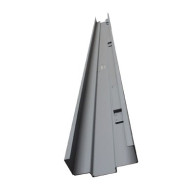 ASSA ABLOY, 5060, Jamba de contra galvanizada 6 8 , 5 3/4 con preparación para pestillo izquierdo