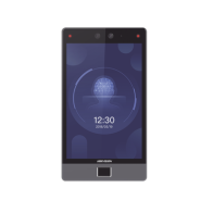 HIKVISION, DS-K1T680D-FE1, Terminal Facial Min Moe 8 Touch con Lector de Huellas / Delgada y Estética / PoE / 100,000 rostros / 