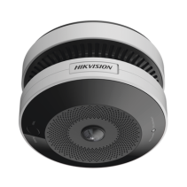 HIKVISION, HF-VS409, (HikFire) Mini Fisheye IP 4 Megapixel con Detector de Humo Puntual / Autónomo / Entrada y Salida de Alarma 