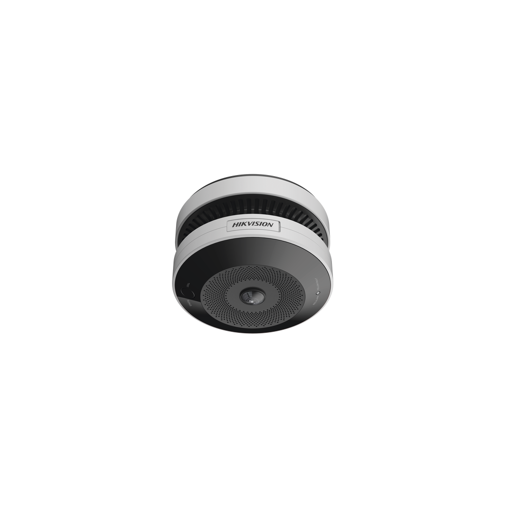 HIKVISION, HF-VS409, (HikFire) Mini Fisheye IP 4 Megapixel con Detector de Humo Puntual / Autónomo / Entrada y Salida de Alarma 