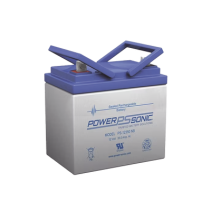 POWER SONIC, PS-12350-NB3, Batería 12V, 35AH, Para Respaldo, Tecnologías AGM/VRLA, 5 Años Vida Útil, Terminales NB3, Reconocida 