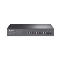 TP-LINK, TL-SG2210MP, Switch PoE JetStream SDN Administrable 8 puertos 10/100/1000 Mbps + 2 puertos SFP, 8 puertos PoE, 150W, ad