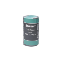 PANDUIT, TTR-35RX0, Kit de 10 Rollos de Cinta de Contacto, de 10.66 m de largo y 19.1 mm de ancho c/u, Color Negro