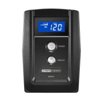 CYBERPOWER, OM900ATLCD, UPS de 900 VA/420 W, Topología Línea Interactiva, Entrada 120 Vca NEMA 5-15P, y 6 Salidas NEMA 5-15R, Co