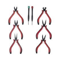 EPCOM POWERLINE, EPNTK8, Juego de Herramientas con 6 Pinzas Eléctricas de 4.5 + 2 Desarmadores de Precisión (Plano y Cruz).