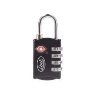 LOCK, SYS-54CA, Candado de Combinación Maletero Negro TSA / Medida 30 mm/ / Nivel de seguridad 3 / Discos Programables.