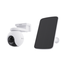 EZVIZ, CS-CB8/SP, Kit de Cámara de Batería Recargable 10400mAh y Panel Solar / Wi-Fi / Incluye 1 pieza de CS-CB8 y 1 Pieza de Pa
