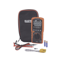 KLEIN TOOLS, MM450, Multímetro Digital Esbelto de Rango Automático con TRMS 600V y Medición de Temperatura