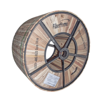 LINKEDPRO BY FIBERHOME, OC-ADSS-48C-S100/4KM, Carrete de 4 km de Fibra Óptica Aérea (ADSS) G.652D, Monomodo de 48 Hilos, Exterio