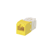 PANDUIT, CJ688TGYL, Conector Jack RJ45 Estilo TG, Mini-Com, Categoría 6, de 8 posiciones y 8 cables, Color Amarillo
