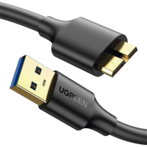 UGREEN, 10840, Cable Adaptador USB-A 3.0 a Micro USB 3.0 / 0.5 Metros / Carga y Sincronización de Datos / Velocidad de hasta 5 G