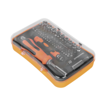 EPCOM POWERLINE, EP-8031, Juego de Puntas y Accesorios con 65 piezas. Doble Maneral.