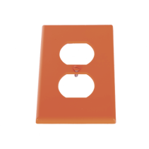 HUBBELL, HUB-P80R, Tapa para Contacto Dúplex Color naranja.