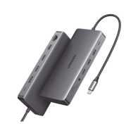 UGREEN, 15978, HUB USB-C (Docking Revodok Pro 313) 13 en 1 | 2 HDMI 4K@60Hz | 1 DP 4K@60Hz | USB-C 3.2 (10Gbps) | 2 USB-A 3.2 (1