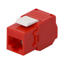 Comprar Módulo Jack Keystone Cat6A Rojo | Smartgrid México