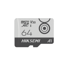 HIKSEMI by HIKVISION, HS-TF-M1/64G, Memoria MicroSD / Clase 10 de 64 GB / Especializada Para Videovigilancia Movil (Uso 24/7) / 