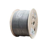 SIEMON, 9A6M4-A5, Bobina de Cable Blindado F/UTP de 4 Pares, Z-MAX, Cat6A, Soporte de Aplicaciones 10GBase-T, CM, Color Gris, 30