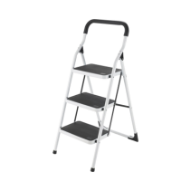 SURTEK, SYS-ETT-3, Escalera Plegable Tipo Taburete de Acero de 1.13 m.