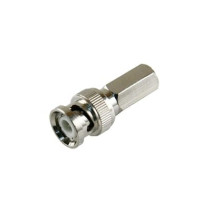 EPCOM TITANIUM, TT-RG-92, Conector BNC Macho de Ensamble Roscable (Hex.) en Sentido de las Manecillas de Reloj para Cable Coaxia