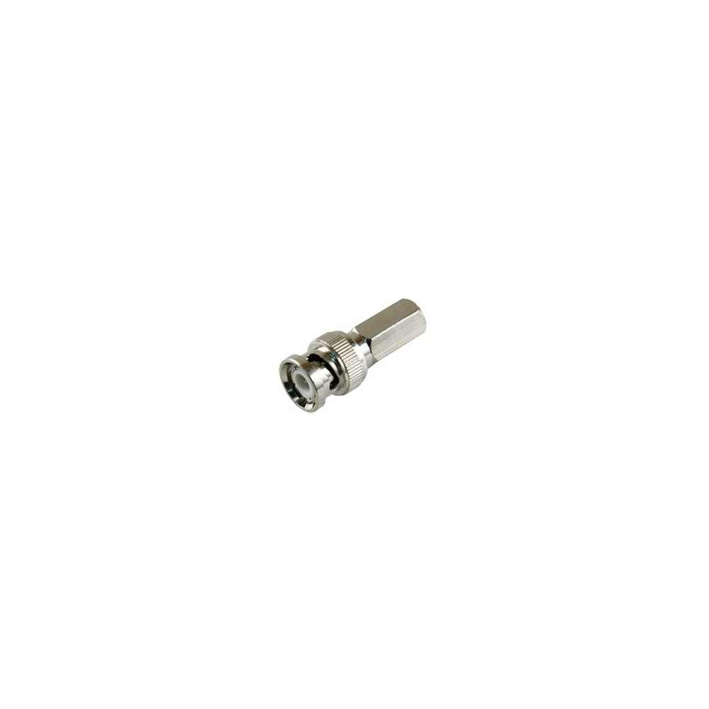 EPCOM TITANIUM, TT-RG-92, Conector BNC Macho de Ensamble Roscable (Hex.) en Sentido de las Manecillas de Reloj para Cable Coaxia