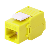 Comprar Jack Keystone Cat5e 180º Amarillo | Smartgrid México
