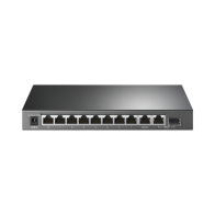 TP-LINK, TLSG1210MP, Switch PoE+ No Administrable De Escritorio 10 Puertos / 8 puertos 10/100/1000 Mbps PoE af/at Inteligiente /