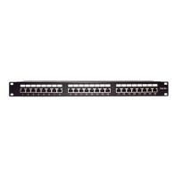 LINKEDPRO BY EPCOM, LP-PP-530, Panel de parcheo de impacto Blindado (STP) de 24 puertos Cat5e, 19in