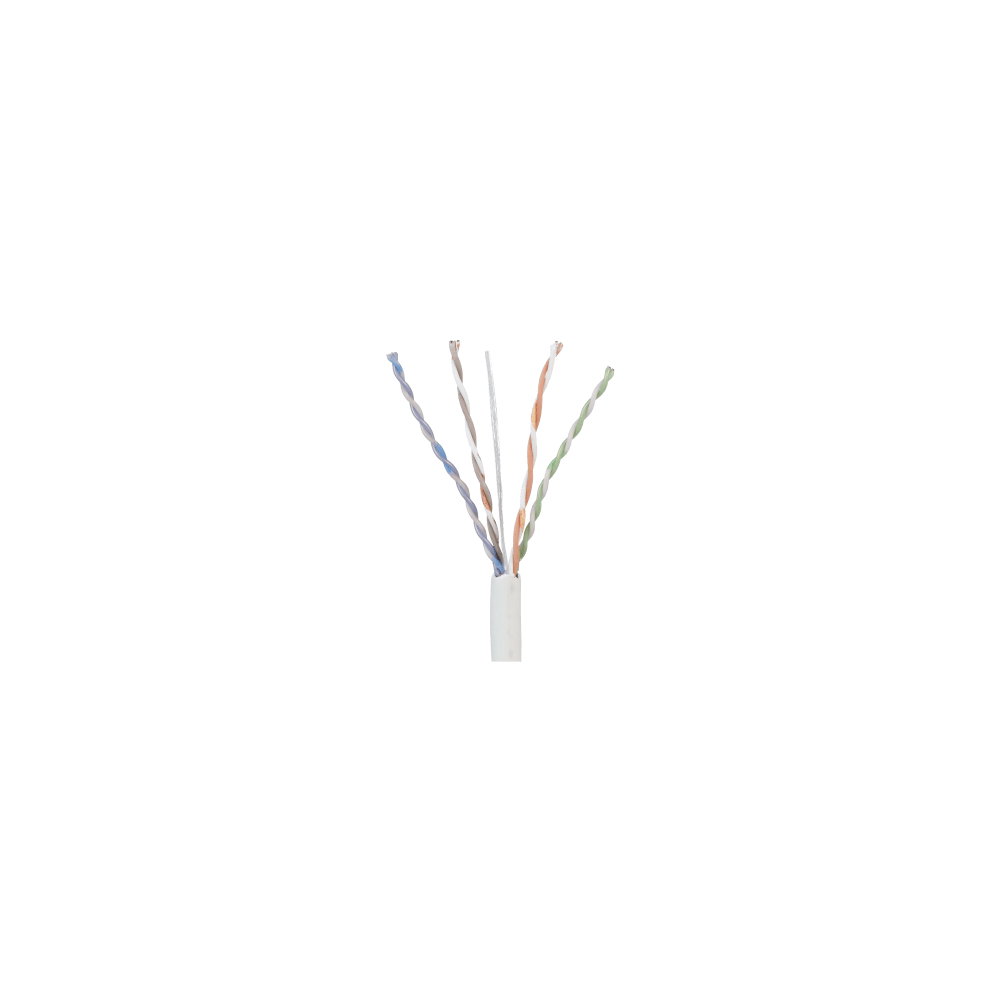 PANDUIT, PUP5C04WH-F, Bobina de Cable UTP 305 m. de Cobre, TX5e™ PanNet, Blanco, Categoría 5e, 24 AWG, CMP (Plenum), de 4 pares