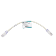 PANDUIT, NK6PC1Y, Cable de parcheo UTP Categoría 6, con plug modular en cada extremo - 1 ft (30.48 cm) - Blanco
