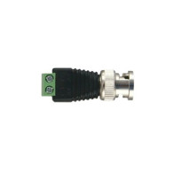 EPCOM TITANIUM, TT-RG-17, Adaptador de conector BNC macho a 2 terminales-tornillo para cables AWG-26-14, en aplicaciones Video V
