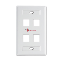 Comprar Placa de Pared SIEMON 4 Salidas | Smartgrid México