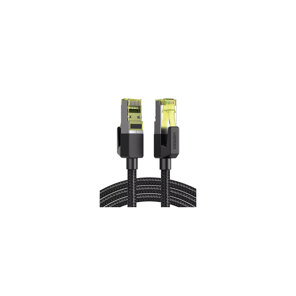 UGREEN, 80423, Cable Ethernet Cat7 CLASSâ... F/FTP Redondo con Malla de Nylon 2 Metros