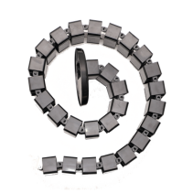 EPCOM INDUSTRIAL, PORTACABLE, Portacable de tipo Cadena para Escritorio / Organizador de Cables Vertical Articulado / 1200mm de 