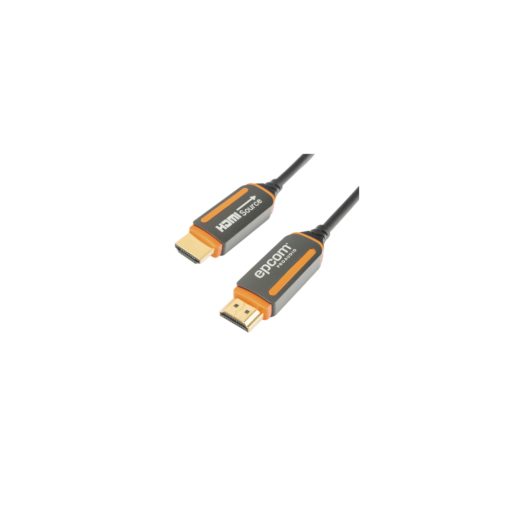 EPCOM PROAUDIO, EP-FOH-4K-30M, Cable HDMI de Fibra Óptica de 30m | Alta Definición | Version 2.0 | Alta velocidad 18Gbps | 4K@60