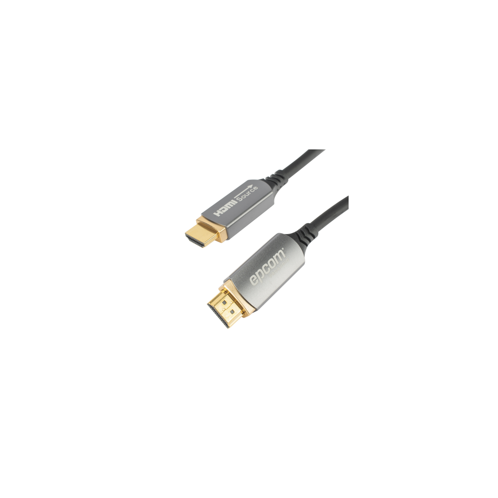 EPCOM PROAUDIO, EP-FOH-8K-15M, Cable HDMI de Fibra Óptica de 15m | Alta Definición | Version 2.1 | Alta velocidad 18Gbps | 8K@60