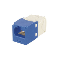PANDUIT, CJK688TGBU, Conector Jack RJ45 Estilo TG con Llaveado Azul, Mini-Com, Categoría 6, de 8 posiciones y 8 cables