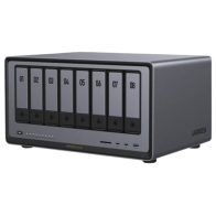 UGREEN, 35126B, NAS UGREEN NASync DXP8800 Plus / Intel Core i5-1235U 10 Núcleos / 8 Bahías SATA + 2 M.2 NVMe / 2 Puertos 10GbE /