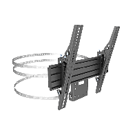 EPCOM INDUSTRIAL, EMCST400, MONTAJE PARA PANTALLAS DE 32 A 65 PULGADAS EN COLUMNA| VESA 100 X 100 HASTA 400 X 400 | COLOR NEGRO|