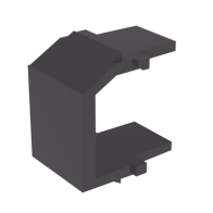 PANDUIT, NKBMBL-X, Módulo de tapa ciega (Inserto Ciego), Tipo Keystone, Color Negro, 1 Pieza