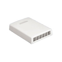 PANDUIT, NK6BXIW-AY, Caja de montaje en superficie para 6 módulos - Blanco Mate