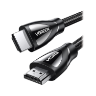 UGREEN, 80405, Cable HDMI 2.1 de Nylon Trenzado / 5 Metros / 8K@60Hz/4K@120Hz / eARC (Canal de Retorno de Audio / HDR10+ / VVR /