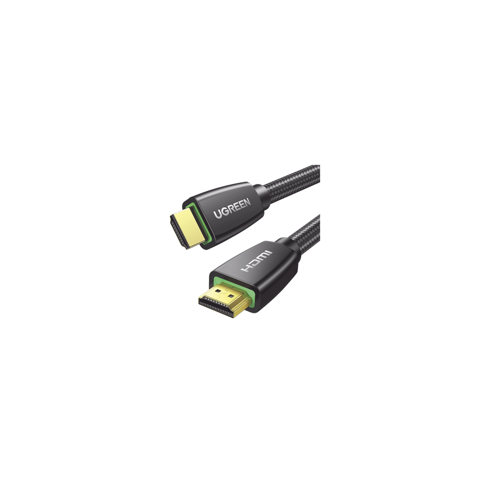 UGREEN, 40414, Cable HDMI 2.0 de Nylon Trenzado / 10 m / 4K@60Hz / HDR / 3D / HEC (Canal Ethernet HDMI) / ARC (Canal de Retorno 