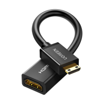UGREEN, 15845, Adaptador Mini HDMI a HDMI (HDMI Tipo C) / 18Gbps / 4K@60Hz / HDR / Tecnología 3D / ARC / Carcasa PC+ABS / HDCP/ 