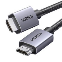 UGREEN, 25299, Cable HDMI 2.0 de Nylon Trenzado | 2 metros | 4K@60Hz | ARC | Dolby ATMOS | True HD | DTS HD | HDR | 3D Inversivo