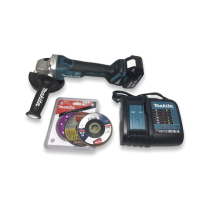 MAKITA, DGA456STX3, Miniesmeril 115mm 4-1/2in 8.500 Rpm,1 Batería 18V Li-ION de 5.0 Ah, Cargador y 3 Discos.