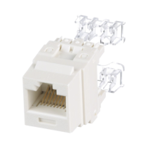 PANDUIT, NK688MIW, Conector Jack Estilo 110 (de Impacto), Tipo Keystone, Categoría 6, de 8 posiciones y 8 cables, Color Blanco m
