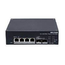 HIKVISION, DS-3T1506HP-EI-UPS, Switch Industrial con UPS / Administrable Gigabit / 3 Puertos Gigabit PoE+ (30 W) + 1 Puertos Gig